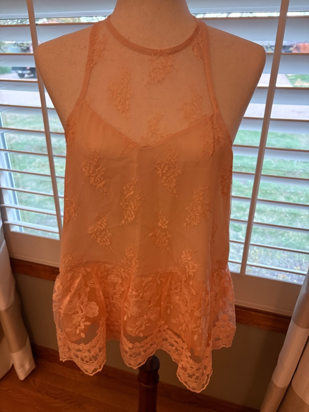 Abercrombie & Fitch Blush Pink Lace Camisole